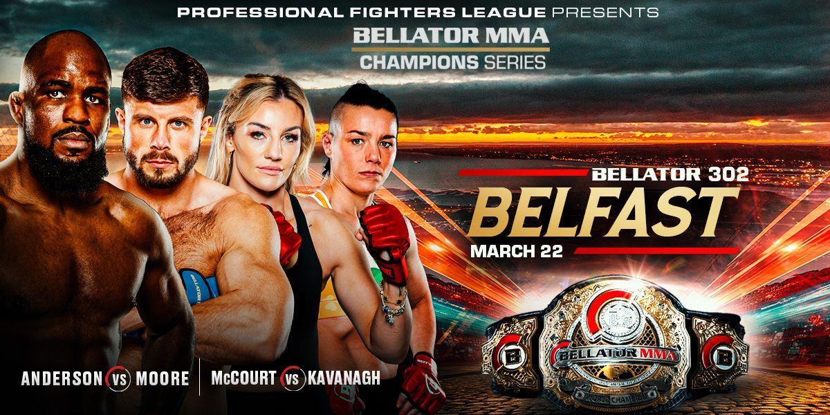 The official poster for the first Bellator event under PFL.